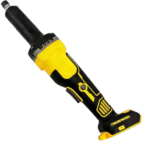 Cordless Die Grinder Compatible with Dewalt 20V Battery, Brushless Grinder with 4 Variable Speeds, Electric Straight Grinder for Rust Removal, Grinding, Polishing, Deburring