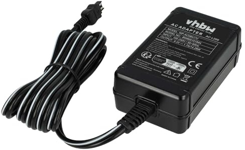 vhbw 1x Netzteil kompatibel mit Sony Handycam CCD-TRV338 | CCD-TRV138, DCR-DVD103, DCR-DVD105E, DCR-DVD106E Kamera, Digitalkamera, 2m