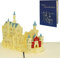 LINPopUp®, LIN17433, Pop Up Karte, Pop Up Karte Bayern, Grußkarte 3D Schloss Neuschwanstein, Reisegutschein Souvenir Urlaub Bayern Germany, Schloss Neuschwanstein, N175