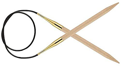 KnitPro K35405 Rundstricknadel, Birkenholz, Beige, 4,5 mm