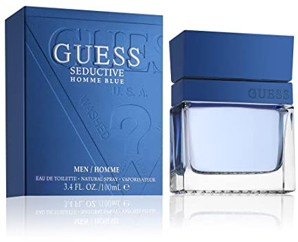 GUESS Seductive Blue, Eau de Toilette per Uomo, Profumo Orientale Legnoso, Fragranza Fresca e Speziata, Lunga Durata, 100 ml