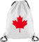 Shirtstreet24, CANADA/KANADA, Länder Turnbeutel Rucksack Sport Beutel, Größe: onesize,Weiß