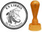 EX LIBRIS EXLIBRIS Stempel « DRACHE 05 » Durchmesser ca. Ø 40 mm - mit persönlichem Wunschnamen und Motiv