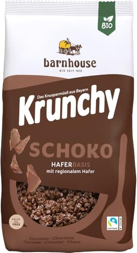 Barnhouse Krunchy Schoko, 3er Pack (3 x 375 g Beutel) - Bio