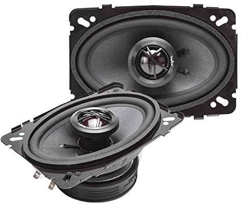 Skar Audio TX46 4-Inch x 6-Inch 2-Way 280 Watt Coaxial Car Speakers - Pair