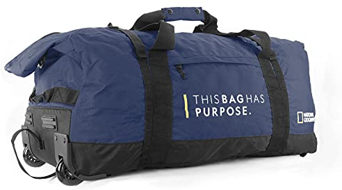Rollentasche Reisetasche Faltbare 59 cm 50 li 1,1 kg Blau Navy Nat Geo Bowatex
