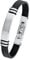 s.Oliver Identarmband Edelstahl Herren Armschmuck, 20+1,5 cm, Schwarz, Kommt in Schmuck Geschenk Box, 2018703