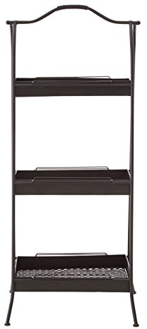 Premier Housewares Premier Housewares Lexa Storage Rack, Metal, Black, 47 x 51 x 116 cm