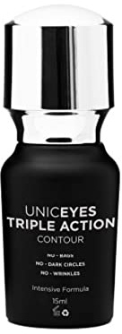 UNICSKIN - Antifaltencreme für Augen und Lippen - Uniceyes Triple Action - 30 ml - Hilft, Tränensäcke und Dunkle Augenringe zu Reduzieren - Beruhigende Wirkung - Entzündungshemmende Wirkung