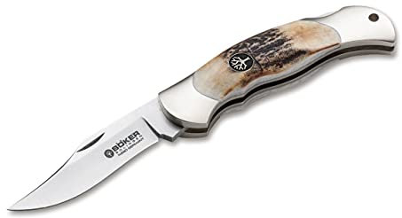 Böker Plus Unisex Böker Junior Scout Hirschhorn Taschenmesser, braun, Einheitsgröße
