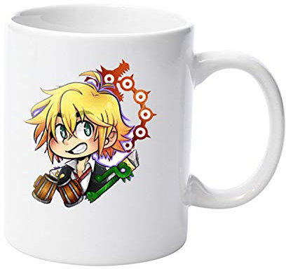 LBS4ALL Seven Deadly Sins Anime Wrath Funny Geek Mug en céramique 325 ml