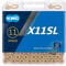 KMC X11 SL X11SL Ti-N 11-Fach Kette 1/2 x11/128, 118 Glieder, Gold