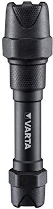 VARTA Lampe Torche LED incl. 2x piles AA, Indestructible F20 Pro, lumière de travail avec deux modes d'éclairage, lampe de poche extrêmement robuste, protégée de l'eau et de la poussière
