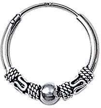 NKlaus 925 Silber Einzel Ohrring Keltische CREOLE Gothic Celtic Bali EINZEL 18mm 5047