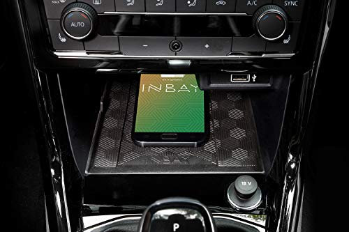 INBAY 10W Handyhalterung Auto Ablagefach Induktiv/Kabellos passend für VW T-Cross (C1) 07/2019-2022 - Autohalterung Zubehör Innenraum - Qi