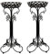 Sungmor Lightweight Metal Flower Pot Stands - 2 Pack 29.7 Inches Tall Black Plant Stand - Rustproof Potted Plant Holder Container Support - Indoor & Outdoor Elegant Corner Decorative Display Rack