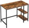 VASAGLE Tisch, Computertisch, Bürotisch, 100 x 50 x 76 cm, moderner Stil, für Arbeitszimmer, Schlafzimmer, Wohnzimmer, vintagebraun-schwarz LWD046B01