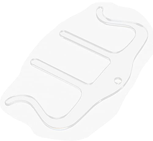 Eujgoov Kunststoff-Notenbuch-Clip und Seitenhalter Transparente Notenhalter für Klaviere(Transparenter Spektrumclip vom Typ M)
