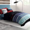 Parure de lit - Housse de Couette réversible Percale de Coton 71 Fils + taie Azul - 220 x 240 cm