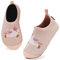 Kyopp Hausschuhe Kinder Junge Mädchen Pantoffeln Atmungsaktive Rutschfest Weich Barfussschuhe für Lauflernschuhe Kleinkinder Schuhe Kindergarten Unisex (Rosa Einhorn 24/25EU)