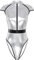 iEFiEL Damen Metallic Body Lackleder Bodysuit Catsuit Wetlook Jumpsuit Langarm/Kurzarm Turnanzug Ballettbody Trikotanzug Tanzkostüm Silber A XXL