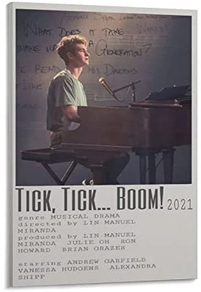 Tick, Tick. Boom Filmposter Home Decor Poster Wandkunst Hängebild Druck Dekorative Malerei Poster 40 x 60 cm