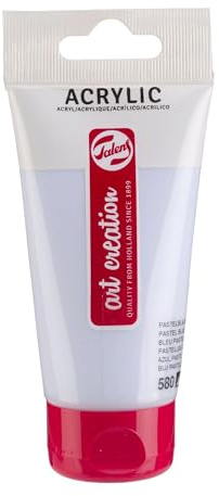 Talens Art Creation Acrylfarbe Tube 75 ml - Pastellblau 580 - halbdeckend, lichtecht, seidenglänzend, vielseitig verwendbare Oberfläche
