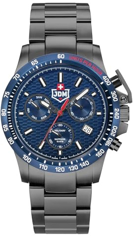 JDM Military Charlie II Herren Uhr Chronograph Analog Quarz JDM-WG017-03