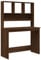 vidaXL Scrivania Mensole Rovere Marrone 102x45x148cm Legno Multistrato