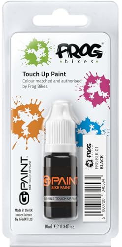 G-Paint Bike Paints - Frog Bike Touch-Up Paint - BLACK, Frog Bikes - Bike Paint Scratch Repair & Chip Filler - FRG-CBLK-01-1 x 10ml Bottle