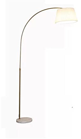 Stehlampe wohnzimmer Hundred Plissee Fischen Stehlampe Minimalistisches Arbeitszimmer Schlafzimmer Nachttisch Stehlampe Schwarz und Gold Dimmende Stehlampe (ohne Lichtquelle) Stehleuchte Standleuchte