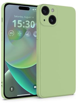 MyGadget Cover per iPhone 15 Plus - Custodia Protettiva in Silicone Morbido – Case TPU Flessibile - Ultra Protezione Antiurto & Antiscivolo Verde