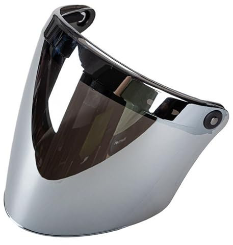QLASIC Windschutz UV Schutz Ersatz Visier Universal 3 snap Motorradhelm Linse staubdicht und Winddicht Open Face Helm Half Face Helm Windschutzscheibe Zubehör (Color : 5)