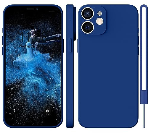 WXX für iPhone 11 Hülle Silikon Case, Dünn Slim mit Microfiber, Kratzfeste Rundumschutz Case Hülle für iPhone 11 6.1'' Blau