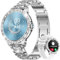 LIGE Smartwatch Donna con Chiamate Whatsapp, 1.32 Diamante Orologio Smartwatch con Sonno,Contapassi, Fisiologia Femminile Smart Watch per Android iOS