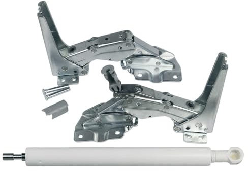 ensipart Türdämpfer und Türscharnier für Kühlschrank kompatibel mit e Liebherr 9590166 Set für oben und unten
