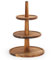 E-ROOM TREND MDP1BNSW - Alzata in legno a 3 ripiani per cupcake, dessert, cupcake, torte, a forma di albero, con manico in legno di acacia, per feste di compleanno, matrimoni, baby shower, feste in