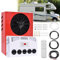 SNBGRYE Climatiseur Split RV 12V/24V, Climatiseur De Stationnement pour Grands Camions, 5 Sorties d'air à 360 °, pour Remorques, Camping-Cars, Camions, Caravanes, Camping-Cars, Faible Bruit,12V