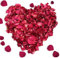 SPOKKI 120g Confettis de Mariage Petales Rose Naturels, Confettis Pétales Mariage, Petales Rose Mariage, Pétales de Roses Séchées Naturelles, Décoration Fête Mariage