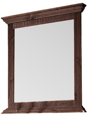 clever-moebel Wandspiegel 78x80cm im Landhausstil, Flur-Spiegel (brau kolonial)