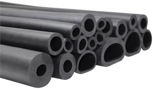 3 Meter Neopren-Kunststoffrohr, schwarzes, weiches, rundes Wärmeisolationsrohr aus NBR-Schaum, EPDM-Schlauch, EPDM-Schaumschlauch(4MM*12MM*3M)
