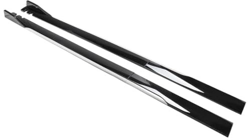 WLLLLa Car Seitenschweller für VW Golf 7 2014-2020,Autos Seitenschweller Rocker Splitter Side Winglet Wing Diffusor Karosserie-Kit,D-White