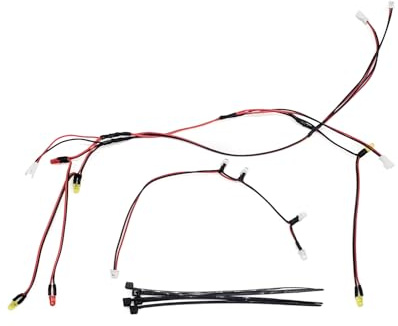 JOYSOG FCX24m Light Kit, RC Dachlichter/Blinker Bremslicht für FMS FCX24m 1/24 RC Crawler Auto Upgrade Teile (Stil 1)