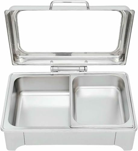 Chafing Dish Electric Buffet, Stainless Steel Platform Heaters, Plates For The Holidays, Banquets, Restaurants, Families, 9L Chafing Dish ~/