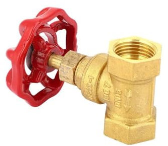 DN15 G1/2in Messing Globe-Absperrventil, Zwei Dichtungen Stoppventil, Präzisionsgewinde, Anti-Korrosion, Wasser, Gas Arbeitsmedium für Wassergas