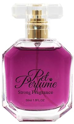 Hundeparfüm Spray, 50 ml Parfum für Hunde und Katzen, Langzeit Deospray gegen Gerüche, Geruchsneutralisierendes Fellpflege-Spray, Nicht klebende Formel, Reisefreundlich (Dark Purple, 50ml)