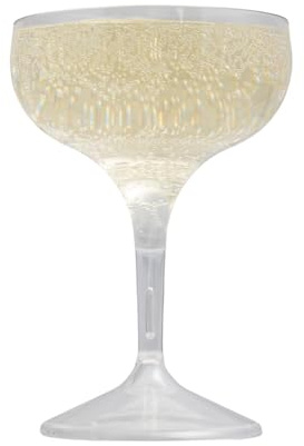 AIOS Unbreakable Polycarbonate Champagne Saucer/Coupe Glass 260ml (8)