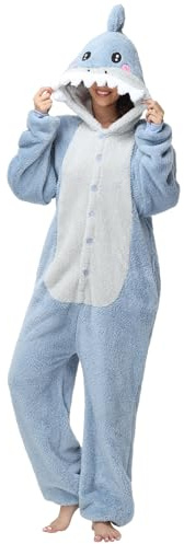 Panda Jumpsuit Damen Tier Oversized Kuschelig Schlafanzug Herren Lang mit Kapuze Reißverschluss Unisex Tier Tierkostüme Nachtwäsche Winter