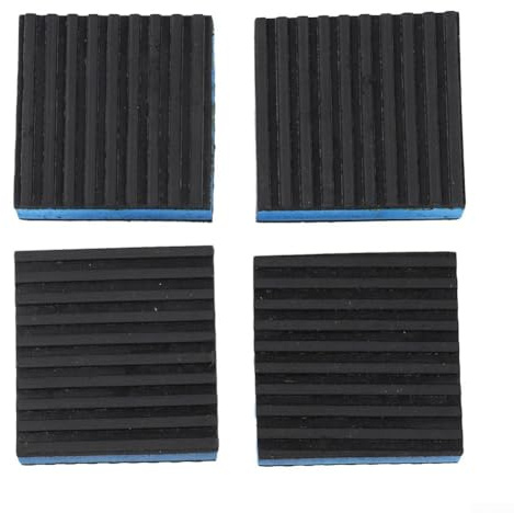 4 x Gummi-Pads für Klimaanlagen, Kompressoren, Trockner und Außenbereich, 150 x 150 x 22 mm