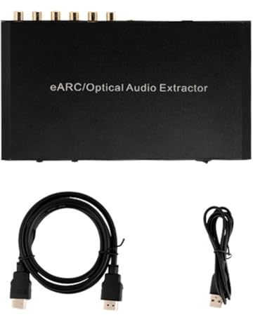 Yarryuter -Compatible 7.1 Channel TV Optical Fiber EARC 5.1 Audio Decoder Output to Power Amplifier